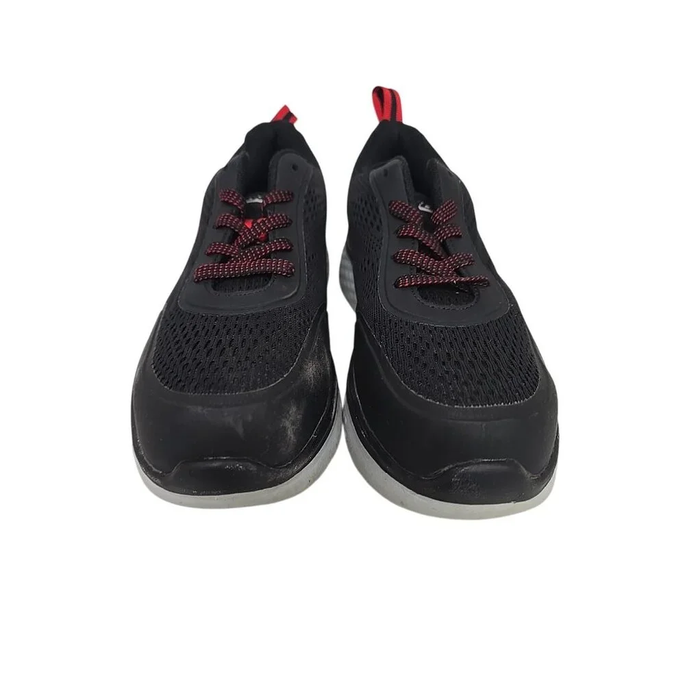 Skechers Women's Steel Toe Steel Plate Athletic Work Shoes 99997000 Black Red 6M - Picture 7 of 8